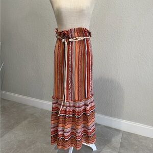 Vintage Like an Angel Striped Boho Skirt